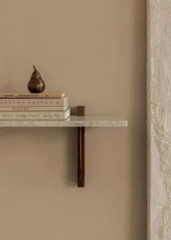 Corbel Vägghylla 100 cm, Mörkbetsad Ek