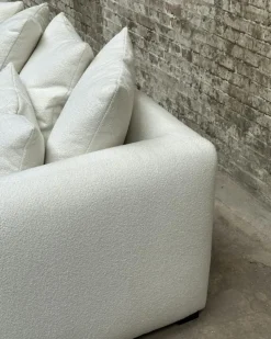 Cornell 3-Sitssoffa, Bouclé Off-white