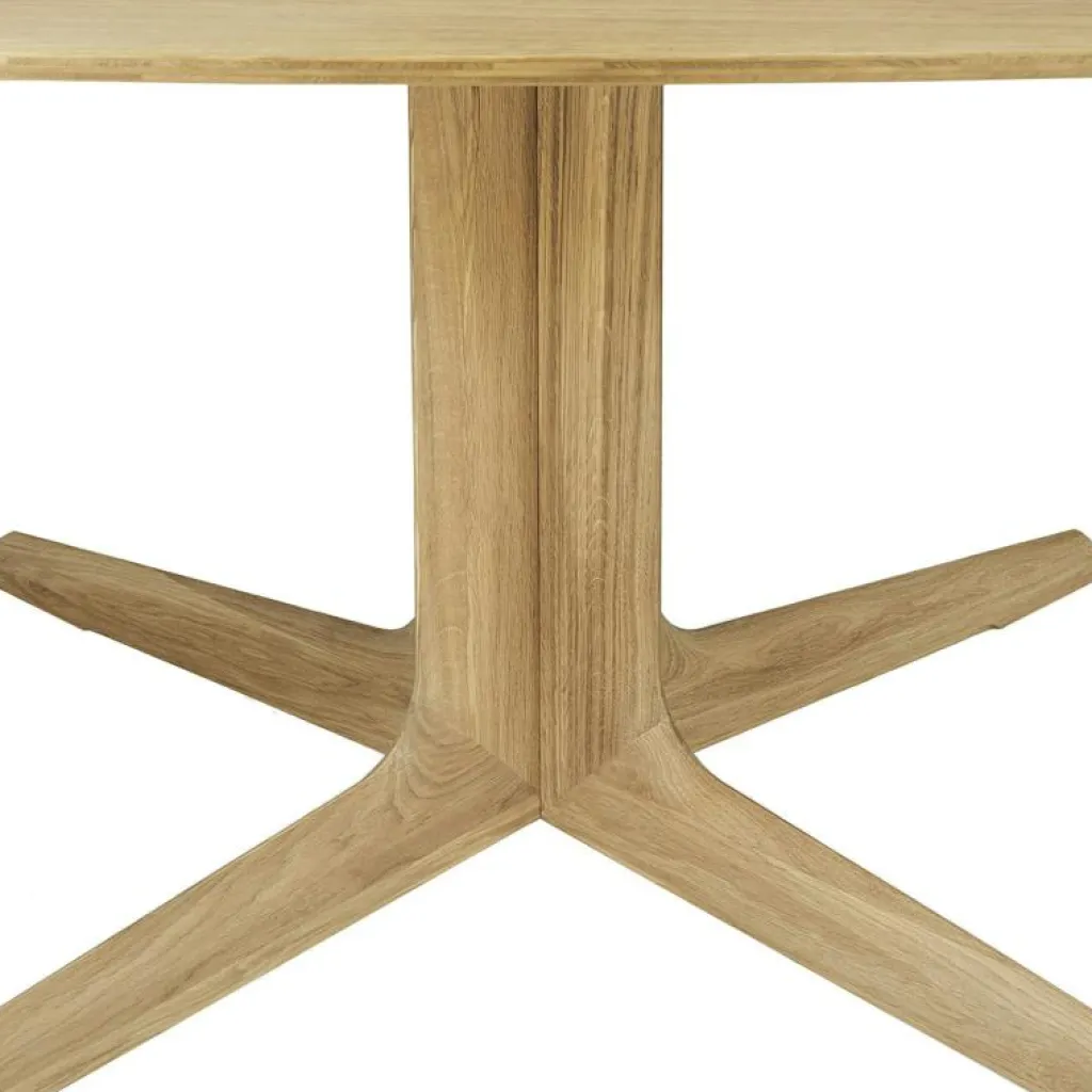 Ethnicraft Matbord Och Barbord-Corto Matbord 150x150 cm, Mörkbetsad Ek