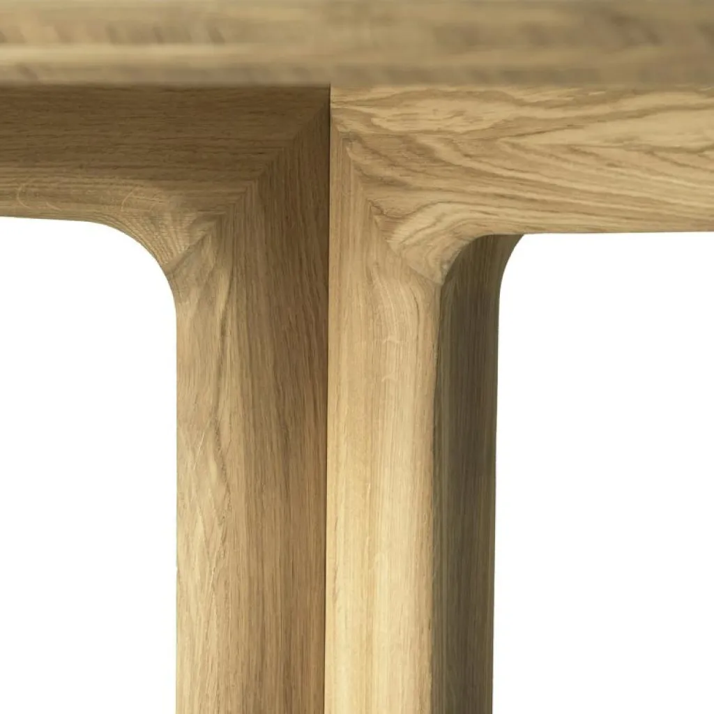 Ethnicraft Matbord Och Barbord-Corto Matbord 150x150 cm, Mörkbetsad Ek