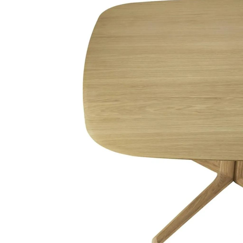 Ethnicraft Matbord Och Barbord-Corto Matbord 150x150 cm, Mörkbetsad Ek