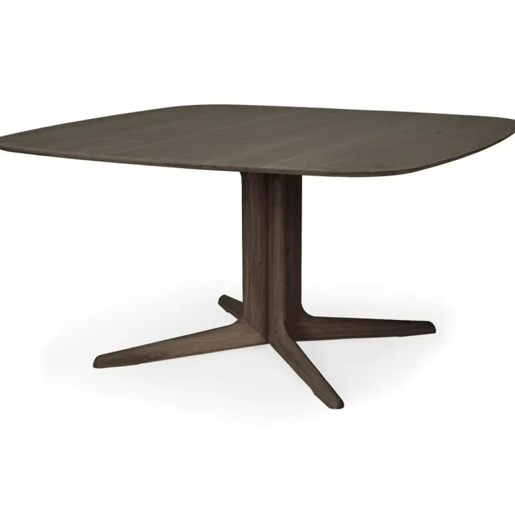 Ethnicraft Matbord Och Barbord-Corto Matbord 150x150 cm, Mörkbetsad Ek