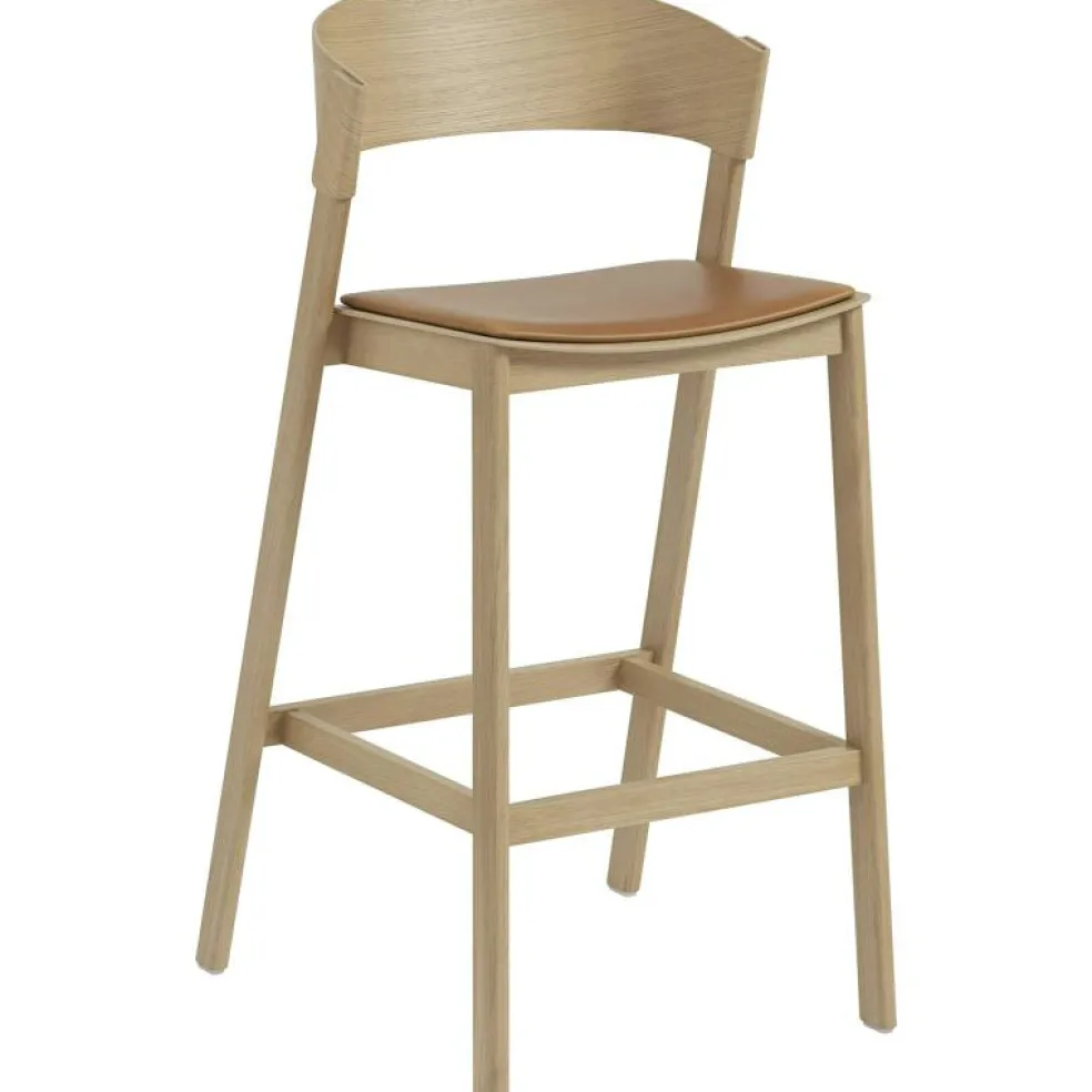 Cover Barstol Med Ryggstöd 75 cm, Ek