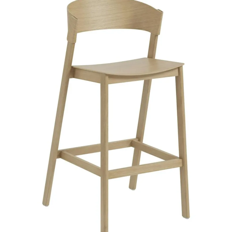 Cover Barstol Med Ryggstöd 75 cm, Ek