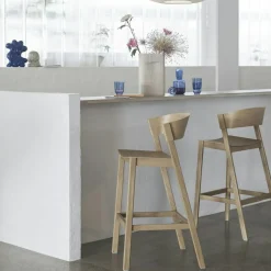 Cover Barstol Med Ryggstöd 75 cm, Ek