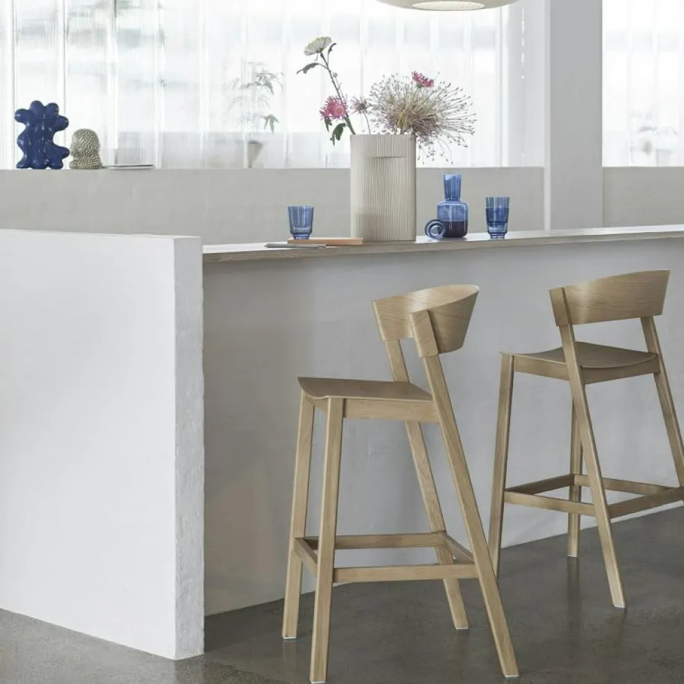 Cover Barstol Med Ryggstöd 75 cm, Ek