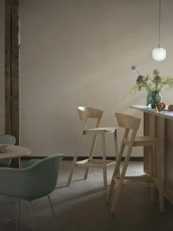 Cover Barstol Med Ryggstöd 75 cm, Ek