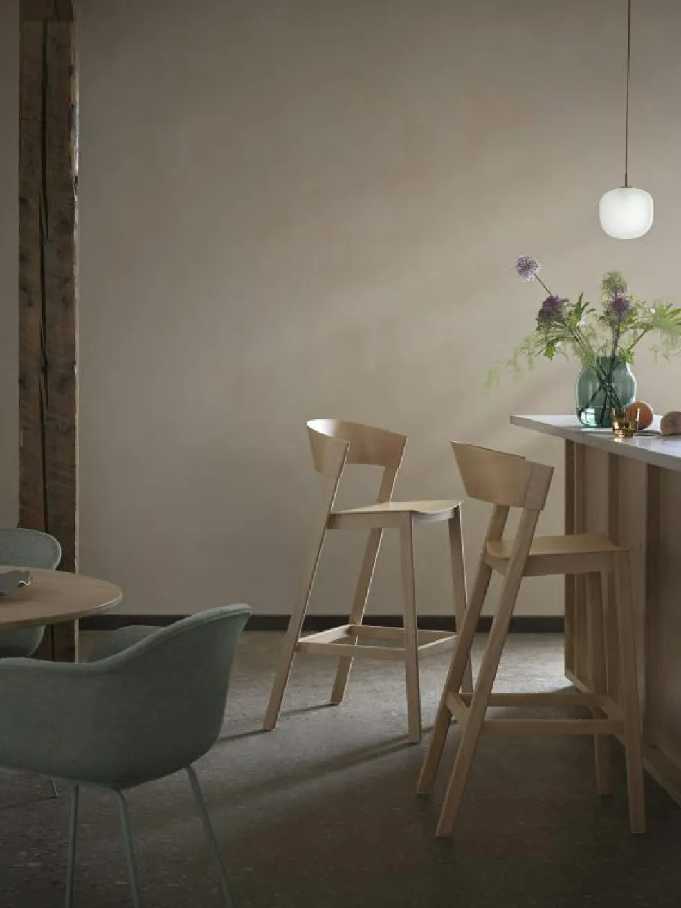 Cover Barstol Med Ryggstöd 75 cm, Ek