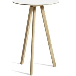 CPH 20 2.0 Barbord Ø70x105 cm, Vattenbaserad Lackad Ek / Svart