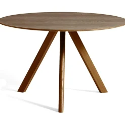 HAY Matbord Och Barbord-CPH 20 2.0 Bord Ø120 cm, Vattenbaserad lackad Valnöt