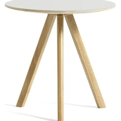 CPH 20 2.0 Sidobord Ø50x49 cm, Vattenbaserad Lackad Ek / Svart