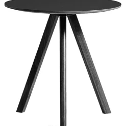 CPH 20 2.0 Sidobord Ø50x49 cm, Vattenbaserad Lackad Ek / Svart