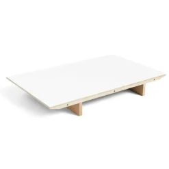 CPH 30 Bordsskiva Leaf 50x90 cm, Vattenbaserad Lackad Ek/Svart Linoleum