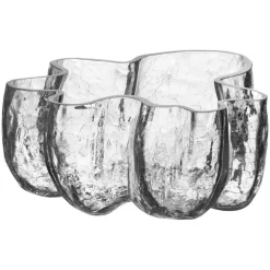 Crackle Skål 25x11 cm, Klar