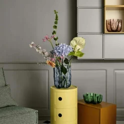 Crackle Vas Cirkulärt Glas, 27 cm