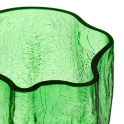 Crackle Vas Grön, 37 cm
