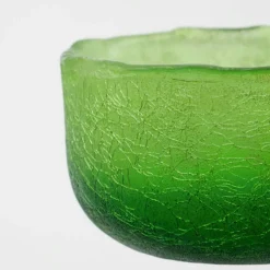 Crackle Värmeljuslykta, Grön