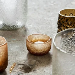 Crackle Värmeljuslykta, Grön