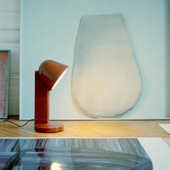 Flos Skrivbordslampor|Bordslampor-Céramique Down Bordslampa, Rust Red