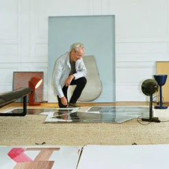 Flos Bordslampor-Céramique Side Bordslampa, Marinblå