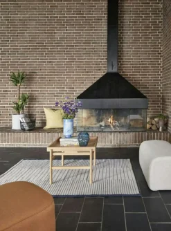 Hübsch Sittsäckar & Sittpuffar-Cube Sittpuff, Orange