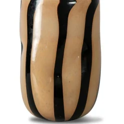 ByON Vaser-Curt Vas 30 cm, Svart / Beige