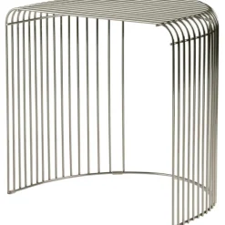 AYTM Sidobord & Avlastningsbord-Curva Sidobord Krompläterat Stål,