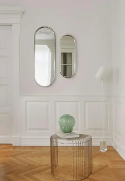 AYTM Sidobord & Avlastningsbord-Curva Sidobord Krompläterat Stål,