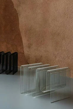 Curva Tidningsställ, Silver