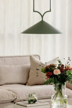 Globen Lighting Pendellampor-Curve 50 Pendel, Grön