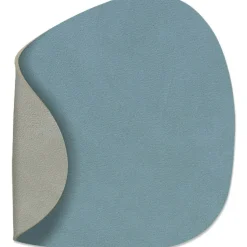 LIND DNA Bordstabletter & Glasunderlägg-Curve Double Glasunderlägg 11x13 cm Ljusblå/Ljusgrå