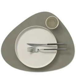 Curve L Vändbar Bordstablett 37x44 cm, Flint Grey/Linen