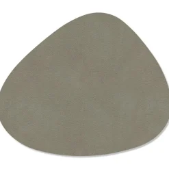 Curve Vändbart Glasunderlägg 11x13 cm, Linen/Flint Grey