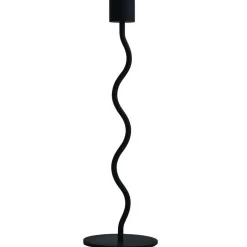 Curved Ljushållare 26 cm, Svart