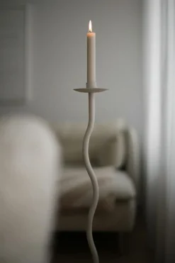 Curved Ljushållare 26 cm, Svart