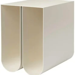 Kristina Dam Studio Sängbord & Nattduksbord|Sängbord & Nattduksbord-Curved Sidobord, Rostfritt Stål