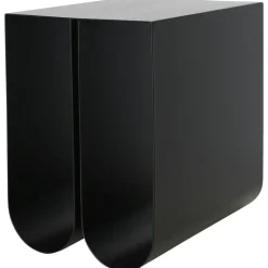 Kristina Dam Studio Sängbord & Nattduksbord|Sängbord & Nattduksbord-Curved Sidobord, Rostfritt Stål
