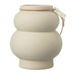 Curvy Vas Stengods Beige, 21.5x12 cm