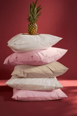 Juna Bäddset-Daisy Bäddset 140x220 + 60x63 cm, Vit / Ljusblå