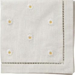 Daisy Bomullsservett 45x45 cm, Vit
