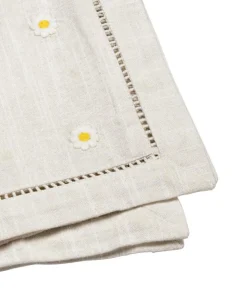 Daisy Bomullsservett 45x45 cm, Vit