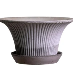 Bergs Potter Utekrukor & Odlingslådor-Daisy Kruka Med Fat Ø30 cm