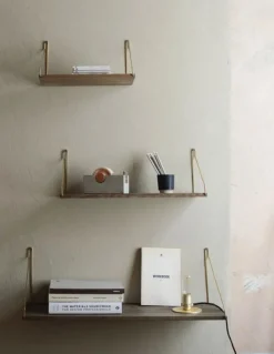 Frama Vägghyllor-Dark Hylla D20 W80, Konsoler i Mässing