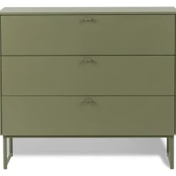 Deus Byrå Oliv, 3 Lådor