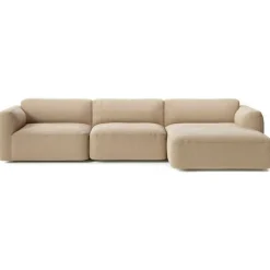 &Tradition Modulsoffor|Hörnsoffor & Divansoffor-Develius Mellow 3-Sitssoffa, Konfiguration F, Karakorum 003