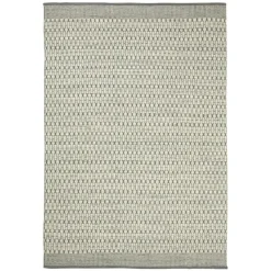 Chhatwal & Jonsson Ullmattor-Dhurry Wool Mahi Matta 80x250 cm, Off White/Grey