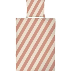 Diagonal Bäddset 140x200 + 60x63 cm, Sand / Ljusblå