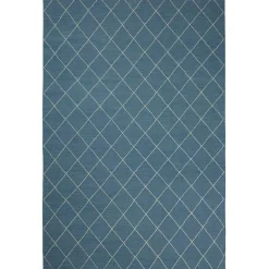 Chhatwal & Jonsson Ullmattor-Diamond Matta 230x336 cm, Heaven Blue/Off White