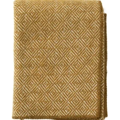 Klippan Yllefabrik Plädar & Filtar-Diamonds Pläd 130x180 cm, Natural Beige