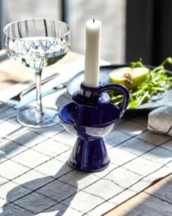 House Doctor Ljuslyktor-Diva Ljusstake, Blå